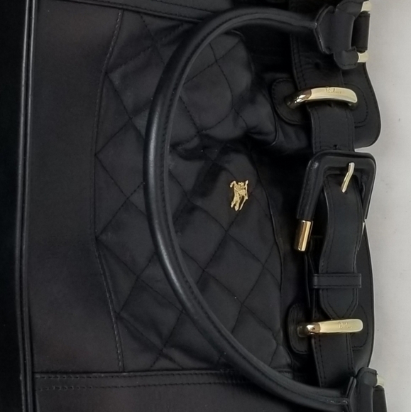 Burberry Beaton Black Quilted Leather Handbag Large - Picture 12 of 16